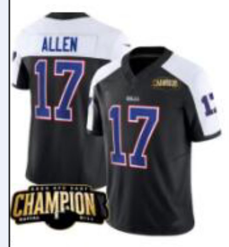 Men Buffalo Bills #17 Allen black Nike 2025 Limited NFL Jersey style 0034->buffalo bills->NFL Jersey